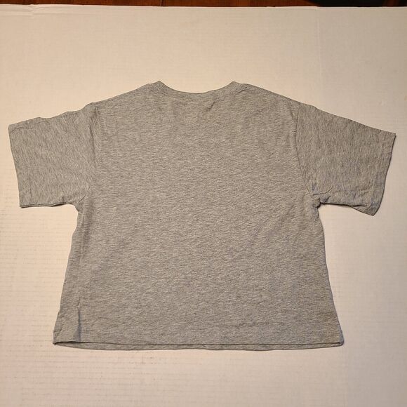 Michigan Wolverines Womens Midriff T-Shirt Size S - Gray Jersey Cut - NEW - Picture 2 of 5